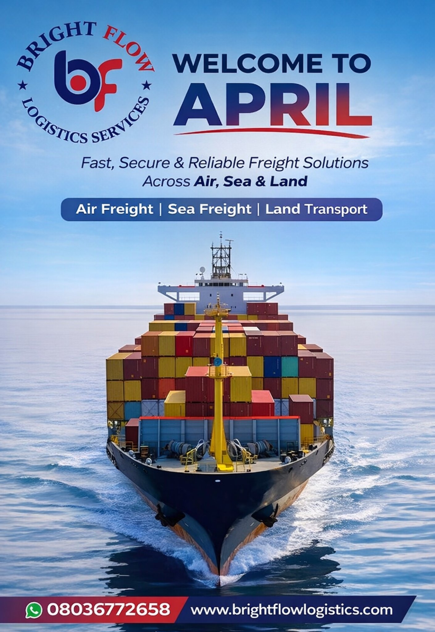 WELCOME TO APRIL: DRIVING EXCELLENCE IN LOGISTICS WITH BRIGHTFLOW